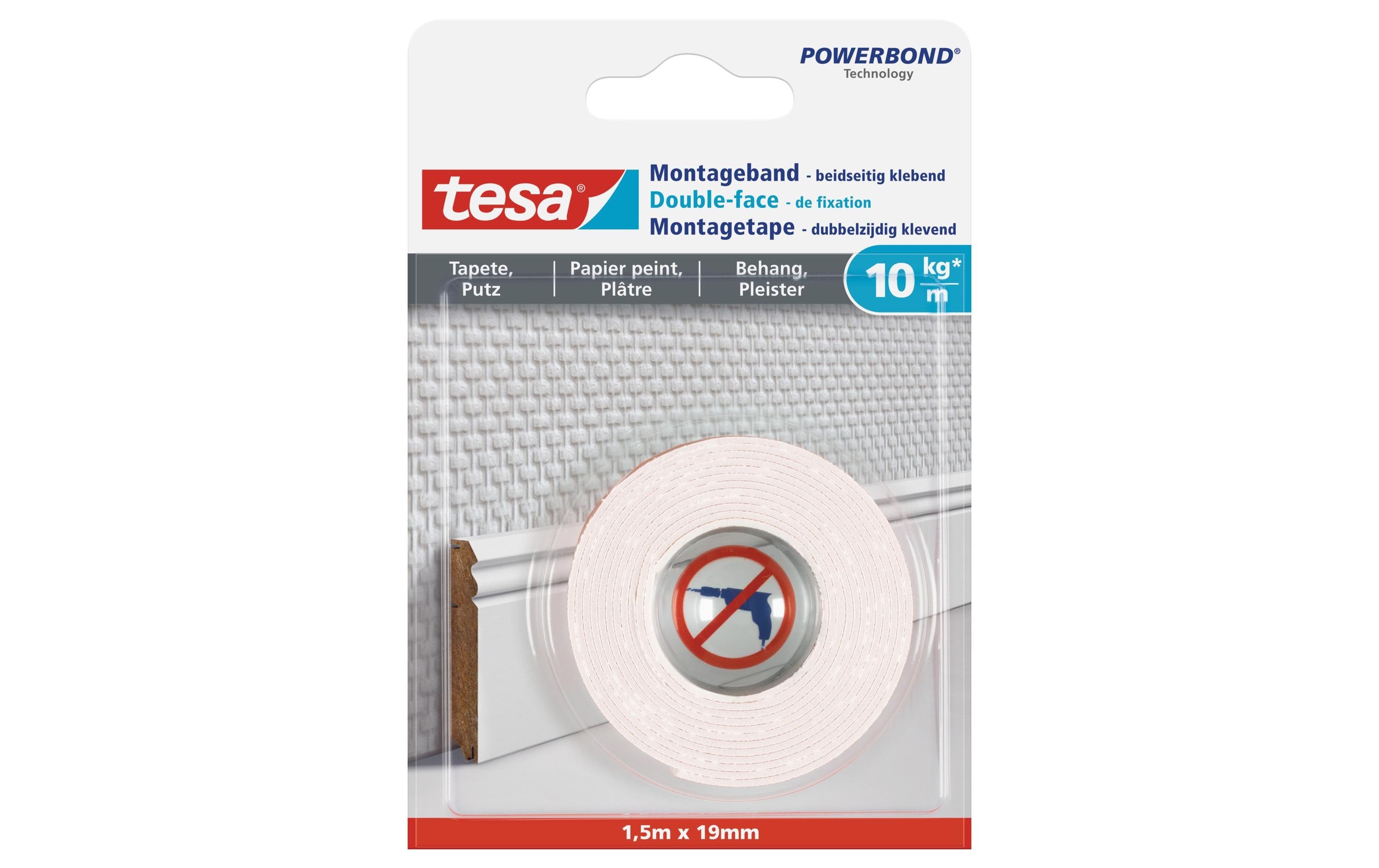 Montageband Tapete&Putz, 10 kg 1,5 m x 19 mm