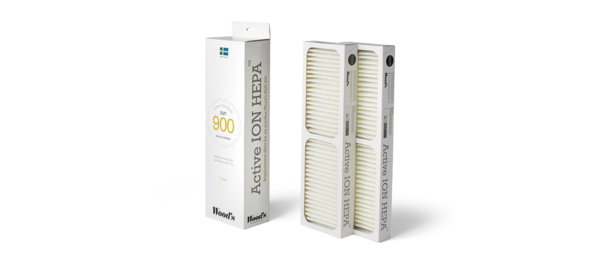 Wood's Filter zu GRAN 900 HEPA Filter, 2 Stück