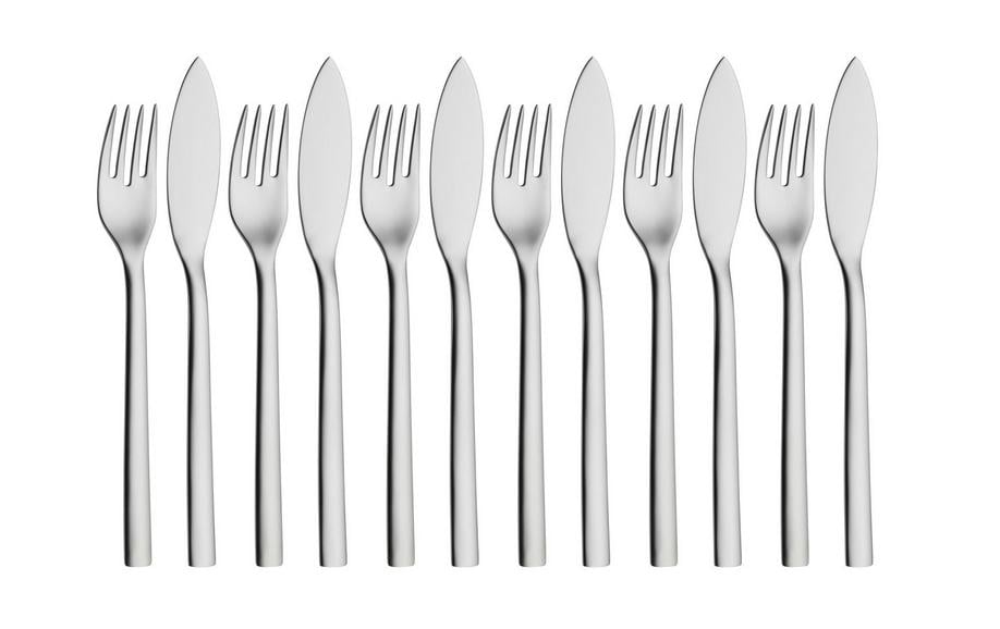 WMF Fischbesteck 12er Set Cromargan® Edelstahl Rostfrei 18/10, 21/19c