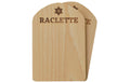 Heidi Cheese Line Raclette-Brettchen 2er Set, Buchenholz