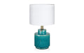 MARKSLOJD Cous Tischleuchte Blau 106606, E27 1x 60W, Ein/Aus-Schalter