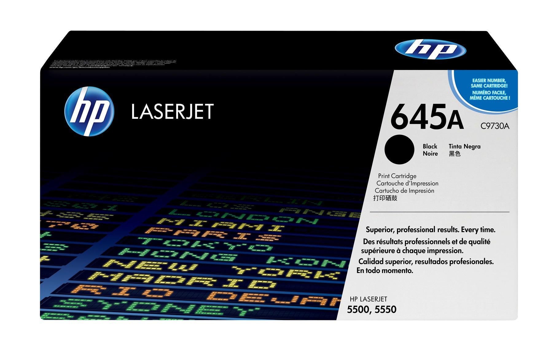 HP Toner 645A - Black (C9730A) Seitenkapazität ~ 13'000 Seiten