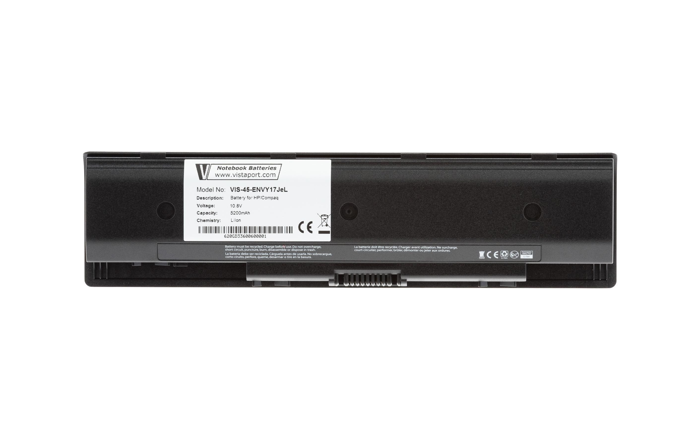 Vistaport Notebook Batteries für HP LiIon, 10.8V, 5200mAh