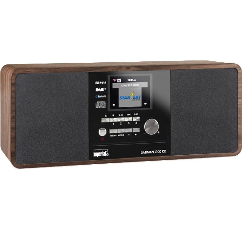 Imperial Dabman i200, DAB+/Internetradio/CD DAB+, CD Internetradio, UPnP, Holzoptik