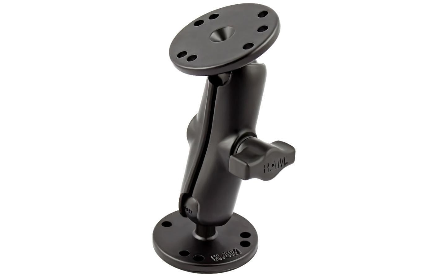 RAM Doppel Gelenk-Arm mit 1" Ball und 2.5" Round Base