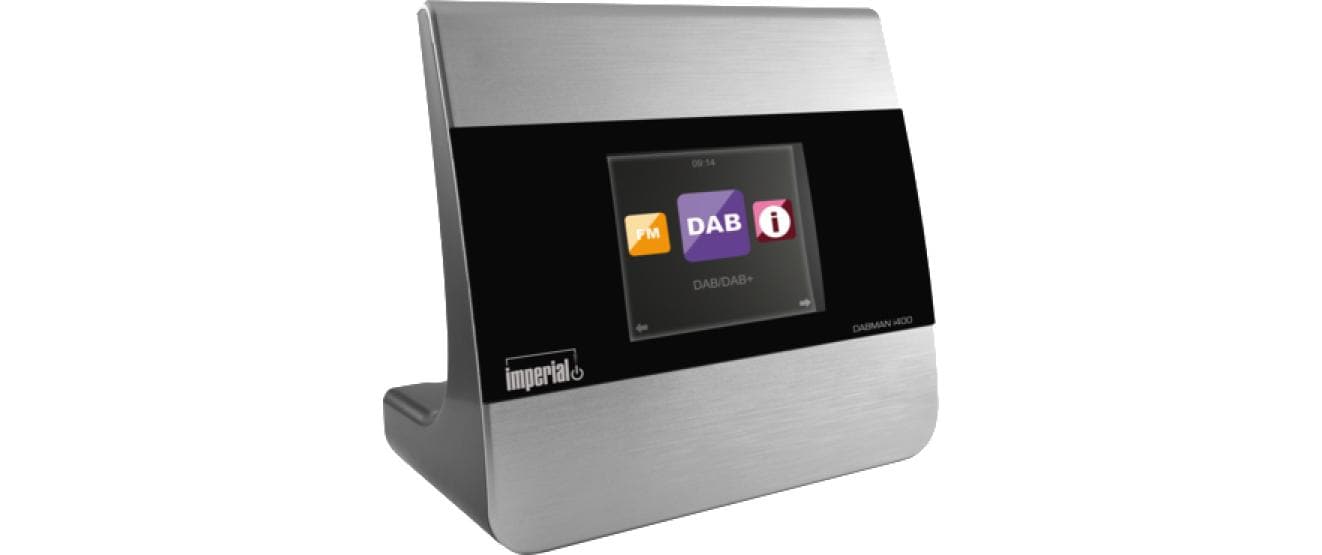 Imperial Dabman i400, DAB+/IR Adapter silber, UPnP/DLNA, LAN & WLAN