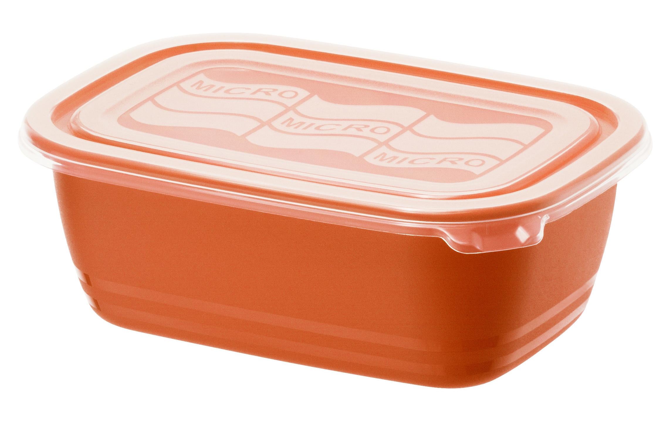 Rotho Mikrowellendose Eco Papaya 1.0 rot, 193x136x73 mm