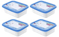 Rotho Gefrierdosen Set Domino Dekor 4x 0.5 Liter, 157x118x105 mm