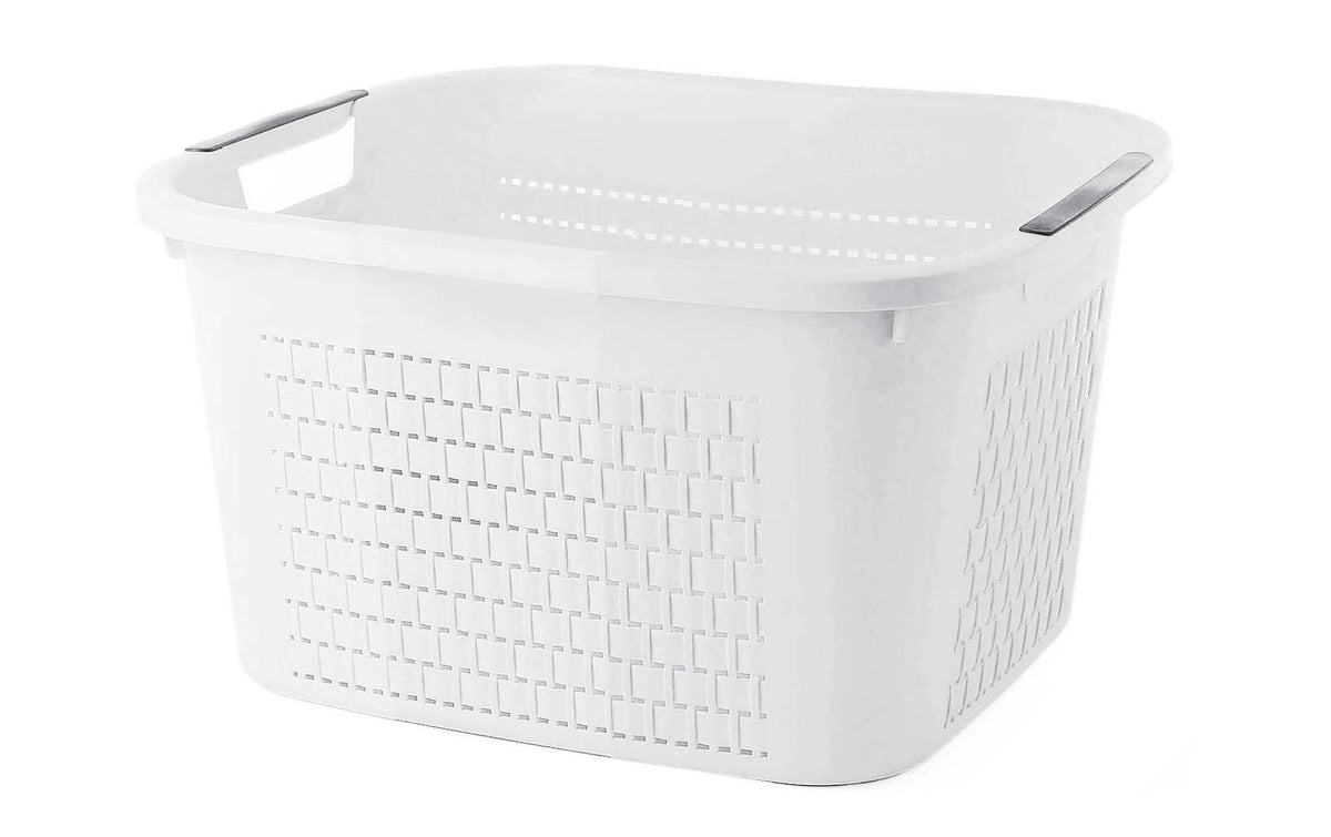 Rotho Wäschekorb Country 22 Liter weiss 435x335x225 mm