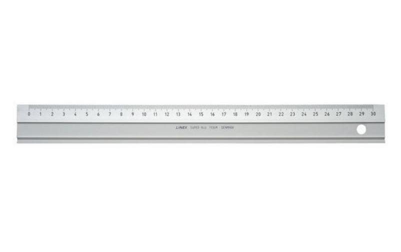 Linex: Aluminiumlineal 30cm, Facette Aluminiumlineal 30cm