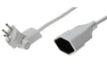 Max Hauri Verlängerungskabel 3 m weiss Clip-Clap-Stecker angespritzt, Kinderschutz