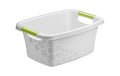 Rotho Wanne Flowers 12 Liter cool grey 395x294x175 mm