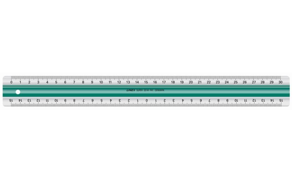 Linex: Lineal 30cm grün Super Series 30cm Lineal