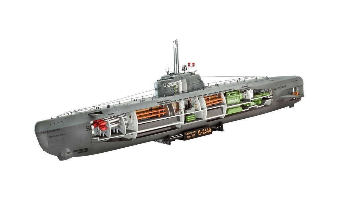 Revell U-Boot Typ XXI mit Interieur Bausatz