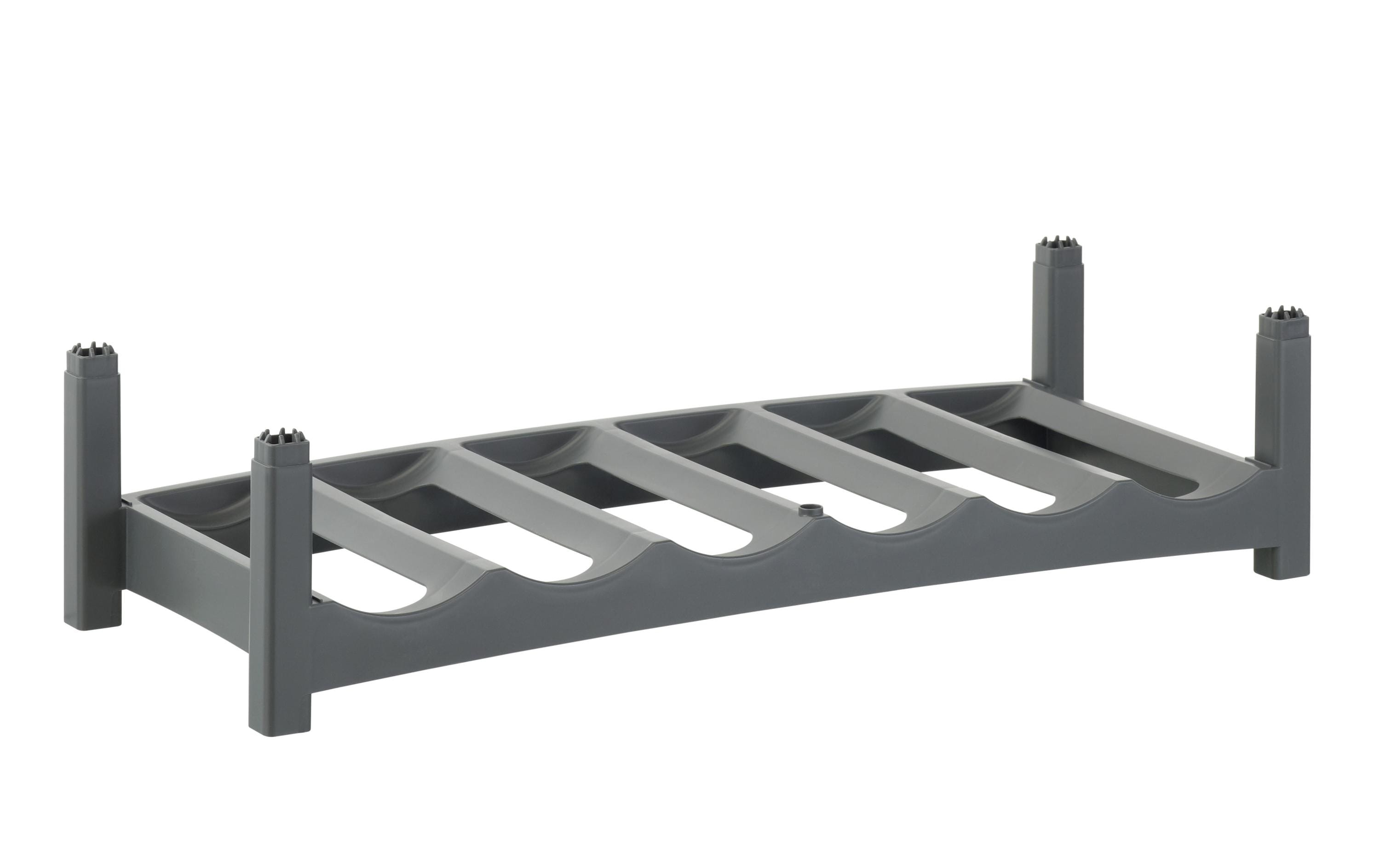 Rotho Flaschenregal Vario anthrazit 600x220x140 mm