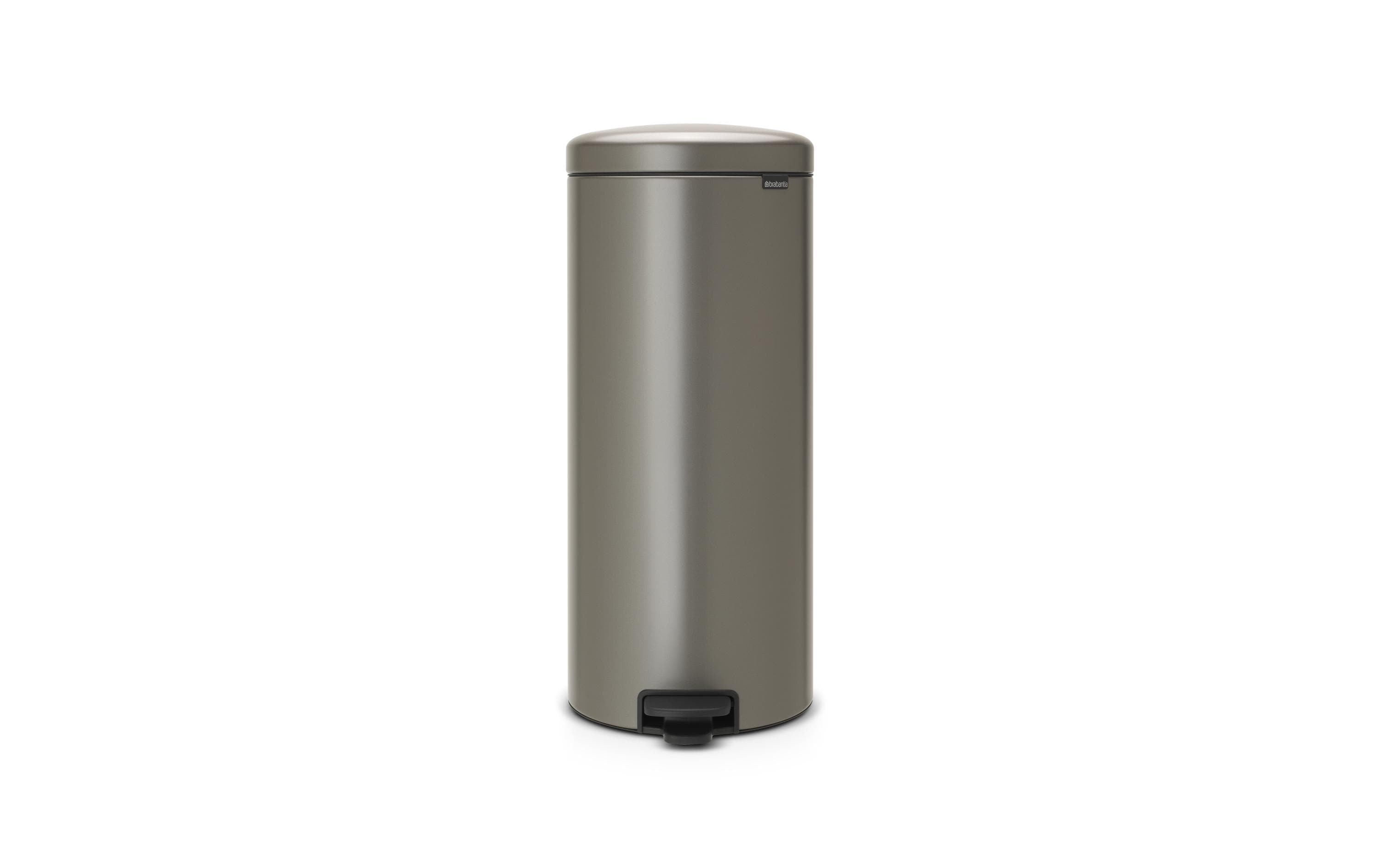 Brabantia NewIcon Treteimer 30 Liter Platinum, Inhalt 30 Liter