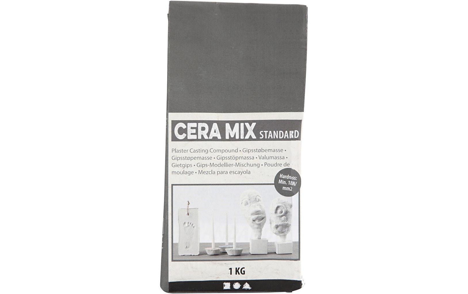Creativ Company Modelliergips Cera Mix 1 kg, hellgrau