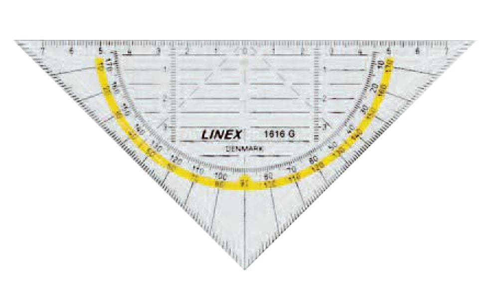 Linex: Geometriedreieck 16cm Geo-Dreieck