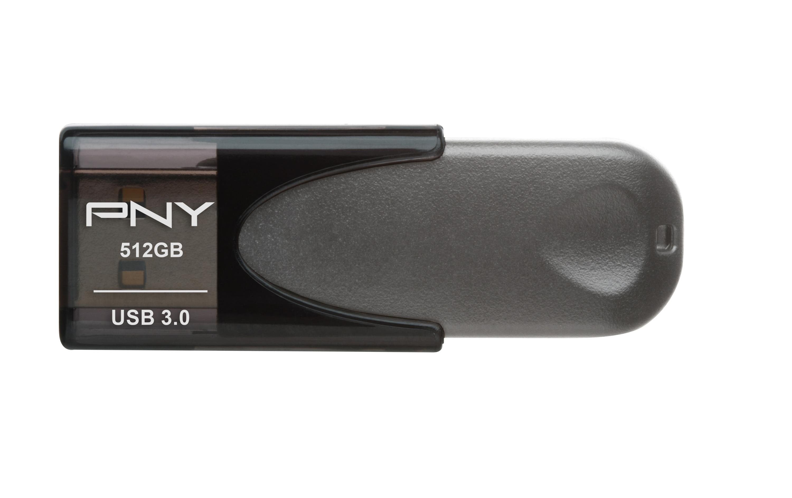PNY USB3 Attaché 4 3.1 512GB grau 80MB/s lesen, 20MB/s schreiben