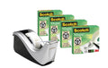 3M Scotch Silver Teck Dispenser C60-ST + 4 Scotch Magic Rollen