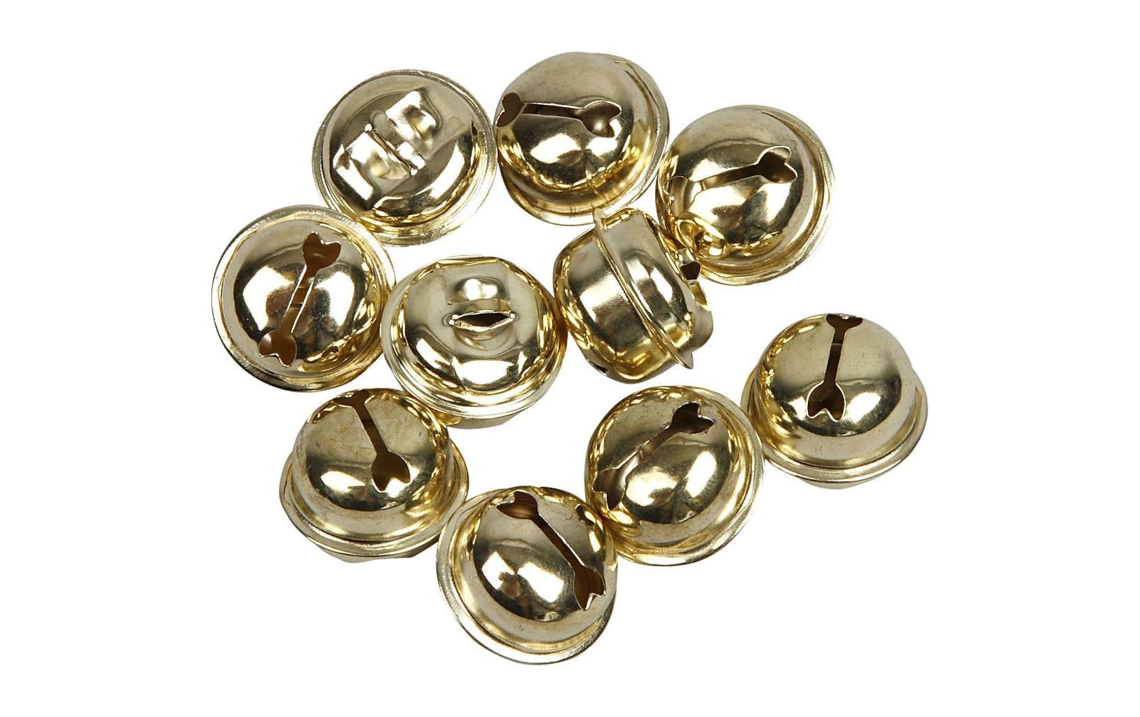 Creativ Company Glöckchen 13+15+17 mm 12 Stück, gold