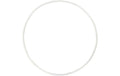 Creativ Company Metallring 10 cm 10 Stück, 2 mm, weiss
