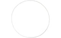 Creativ Company Metallring 30 cm 5 Stück, 3 mm, weiss