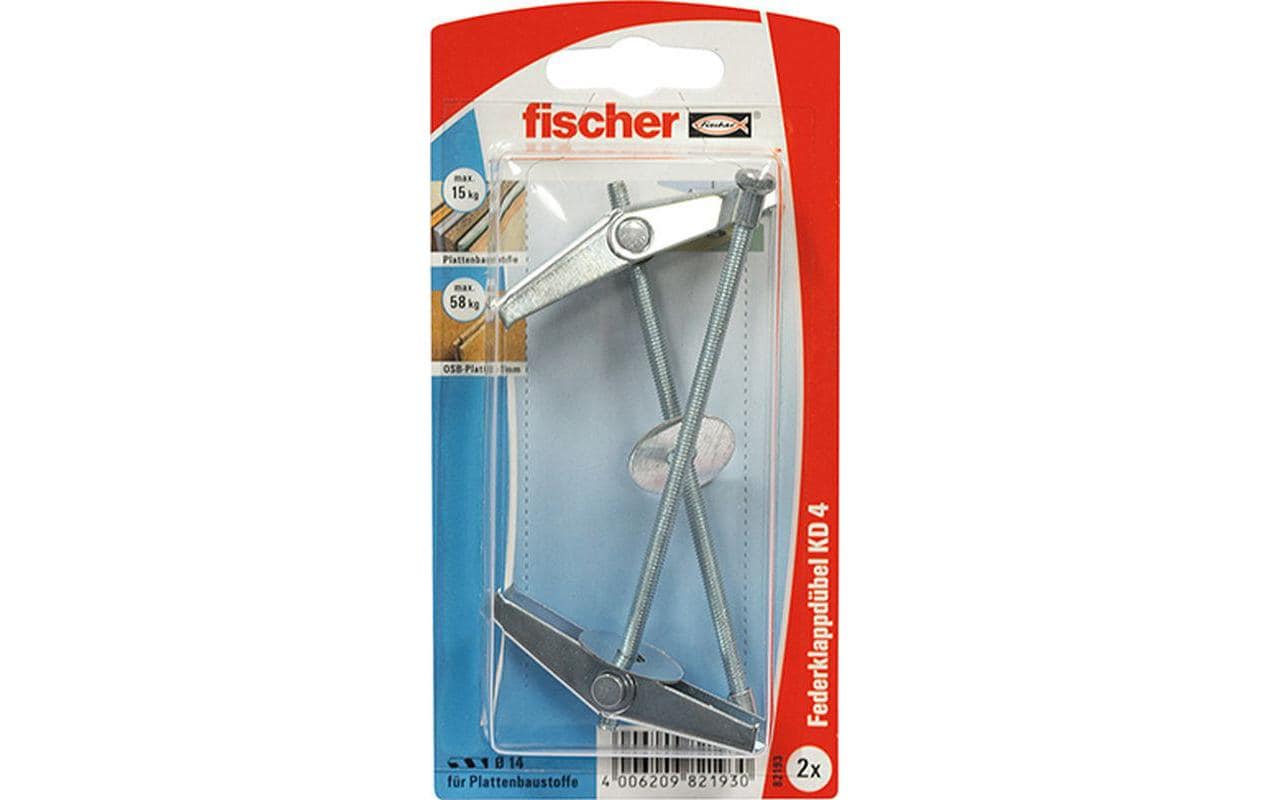 Fischer  84341 Kippdübel KD 4 NV 2 Stück
