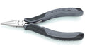 Elektronik-Greifzange ESD spiegelpoliert 115 mm flach-runde Backen