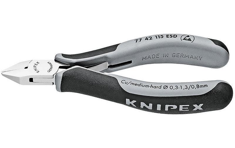 Elektronik-Seitenschneider ESD 115 mm spitzer Kopf ohne Facette