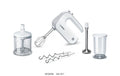Bosch Handrührer MFQ4080 weiss / silber, Set, 500 Watt