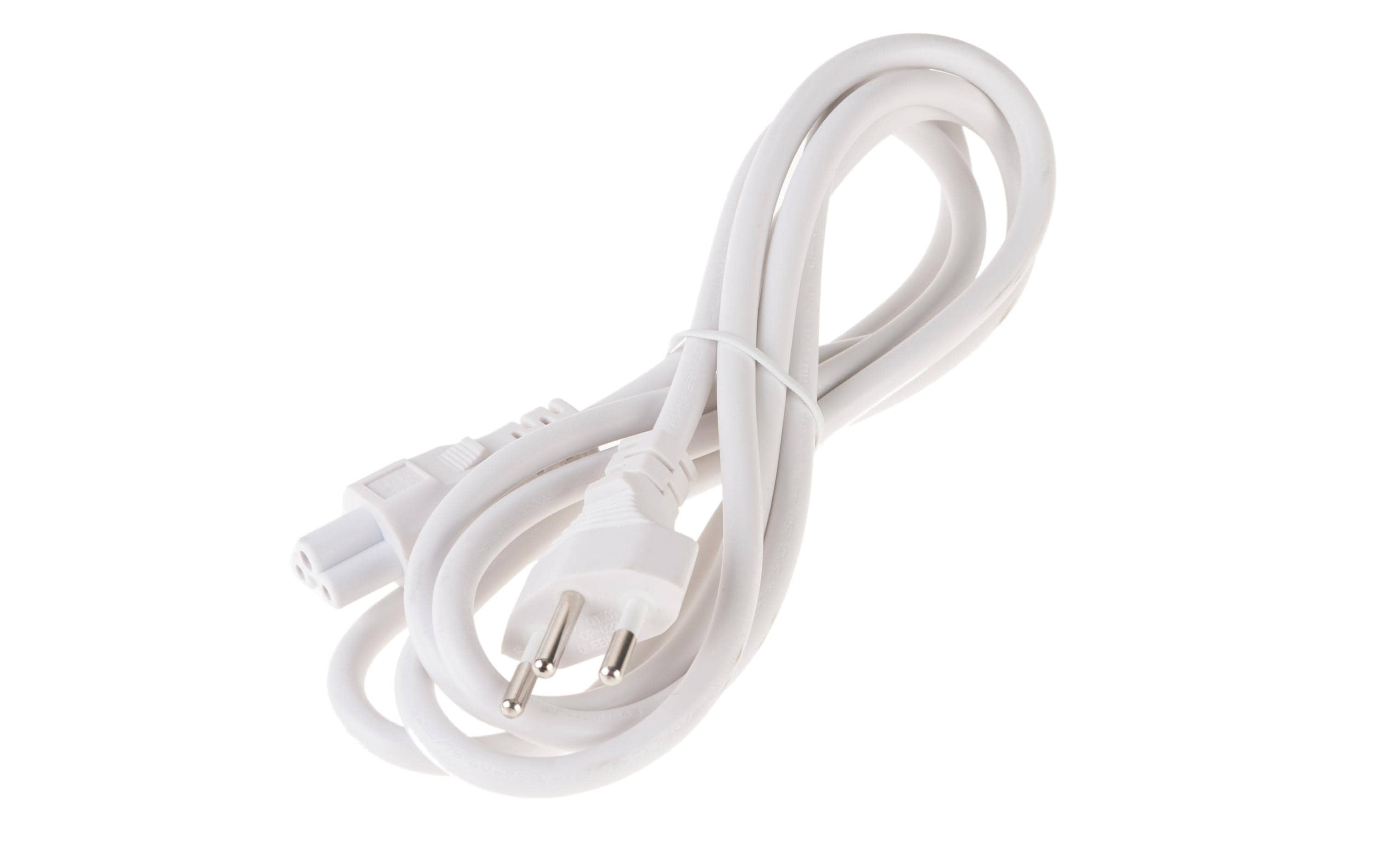 Netzkabel 250V / 2.5A, 2m, 3 polig Stecker Typ12, C5, weiss