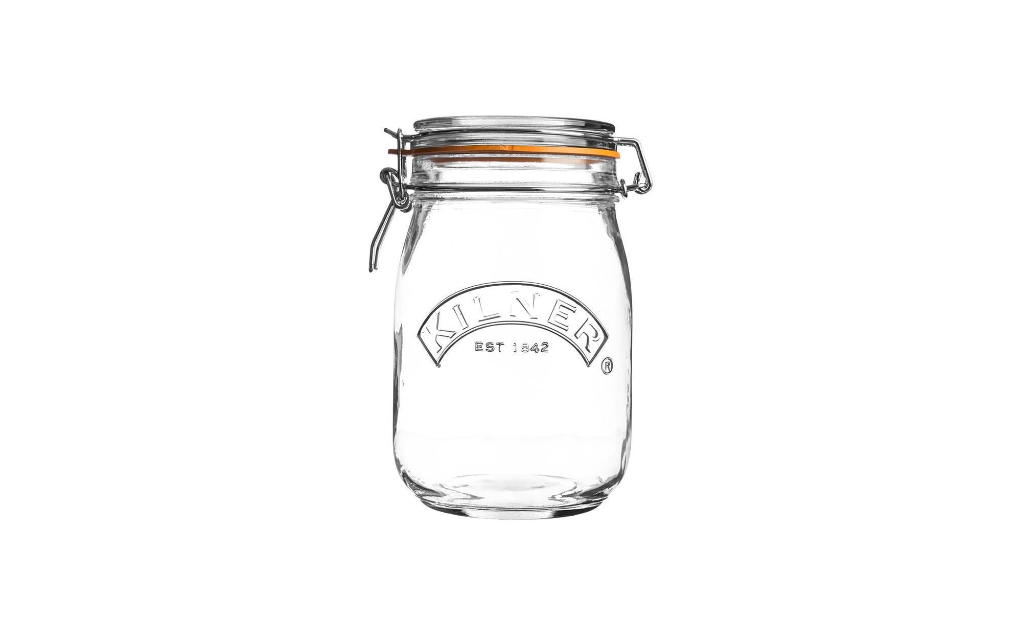 Kilner Einmachglas rund 1 Liter Clip-Deckel mit Dichtung