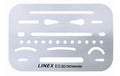 Linex Radierschablone 26 Öffnungen