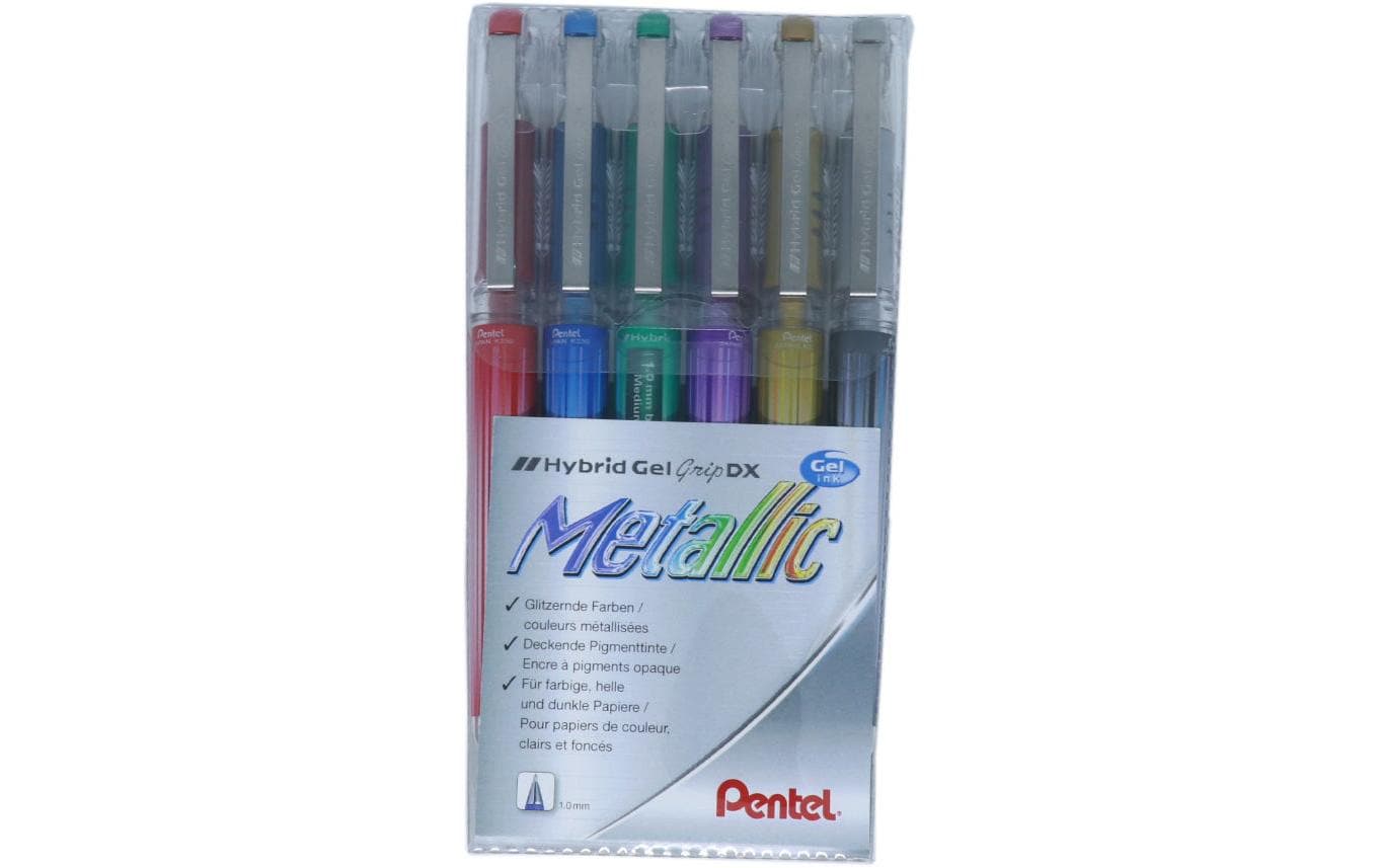Pentel Hybrid Roller Gel Grip 6er Set