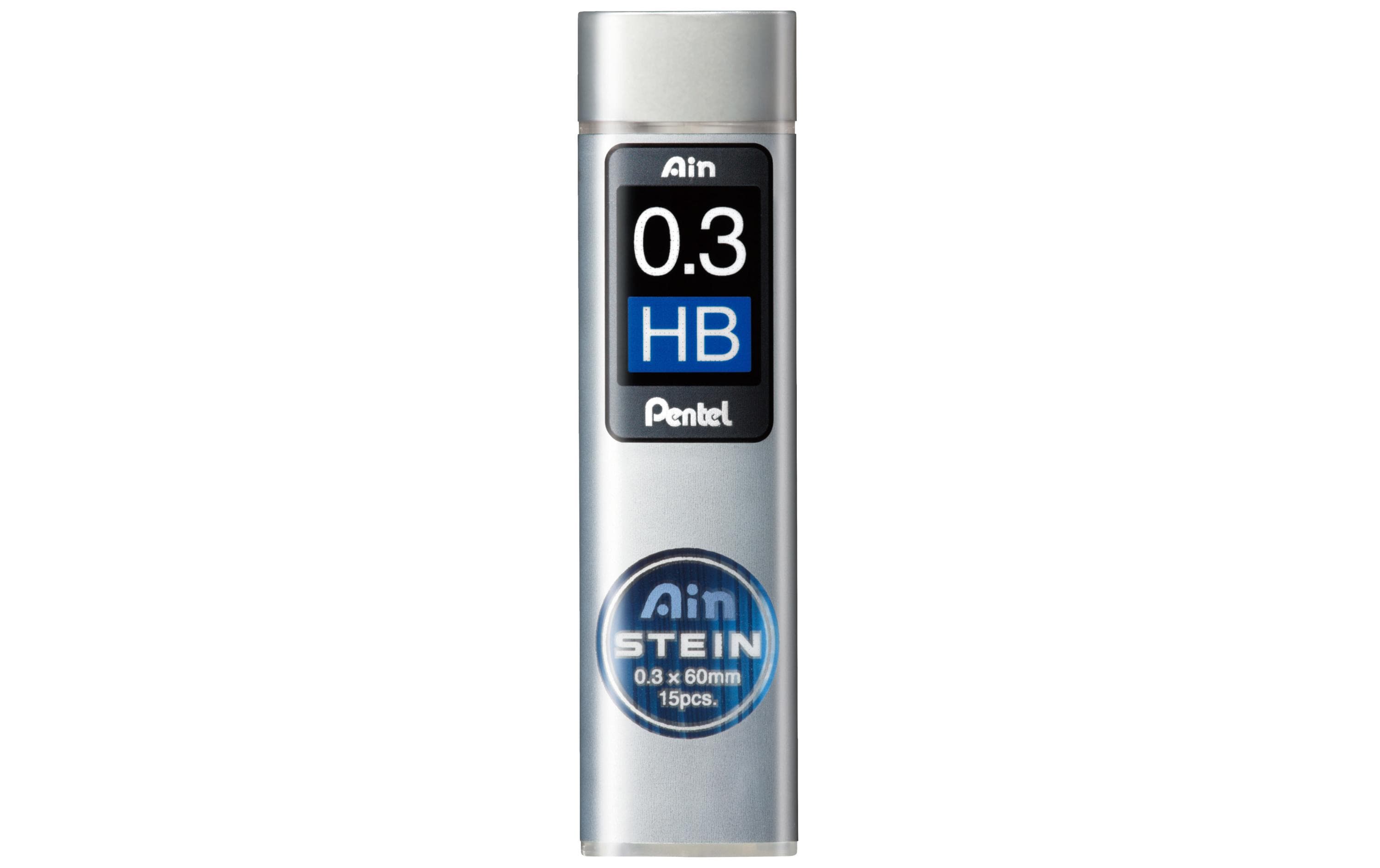 Pentel Druckbleistift-Minen Ain Stein 0.3mm HB, 15 Minen pro Dose