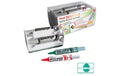Pentel Whiteboardmarker MAXIFLO 4er Set schwarz,rot,blau,grün,rot + Magnet-Wischbox