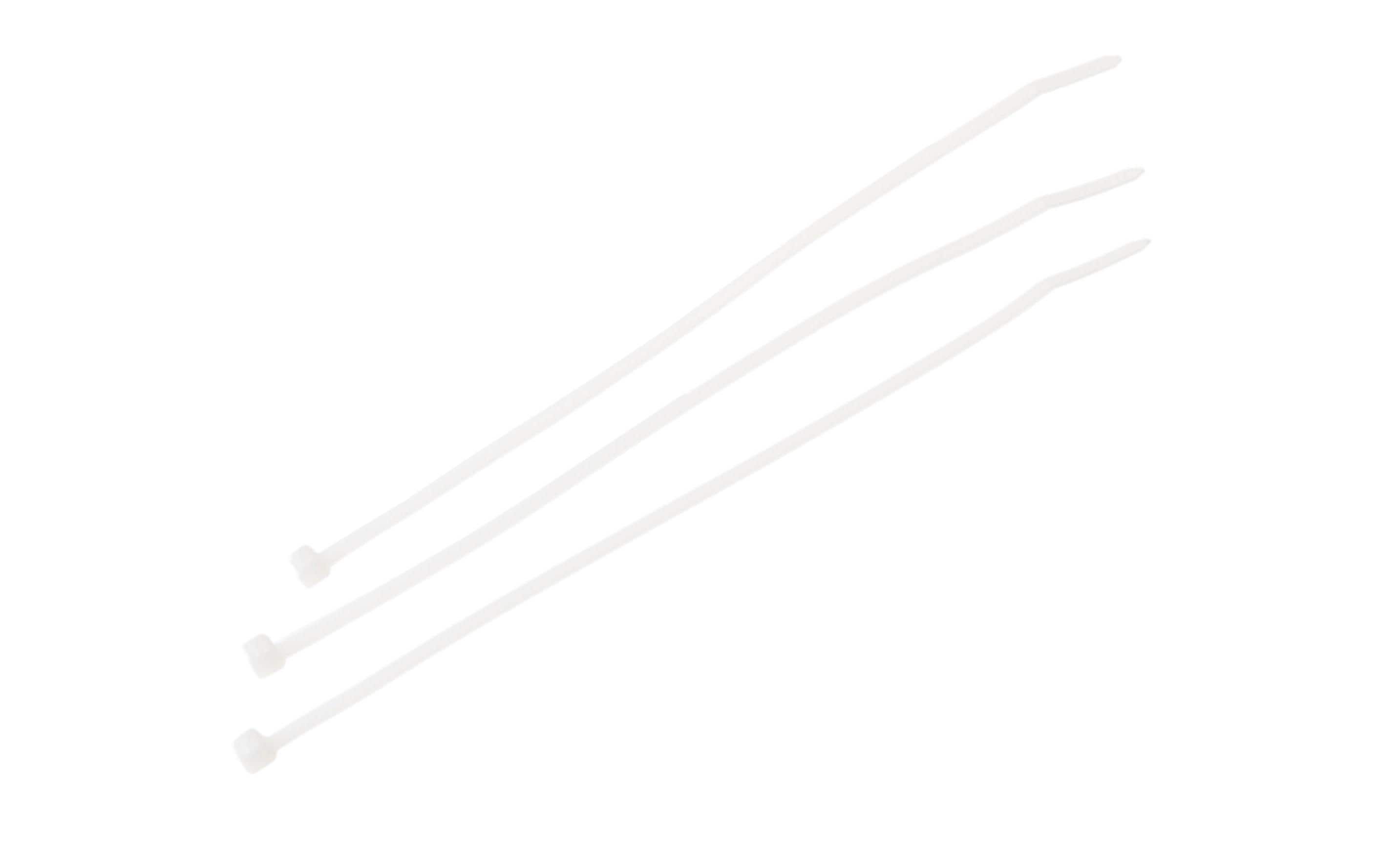 Kabelbinder 200 x 3.6mm, 100 Stück transparent