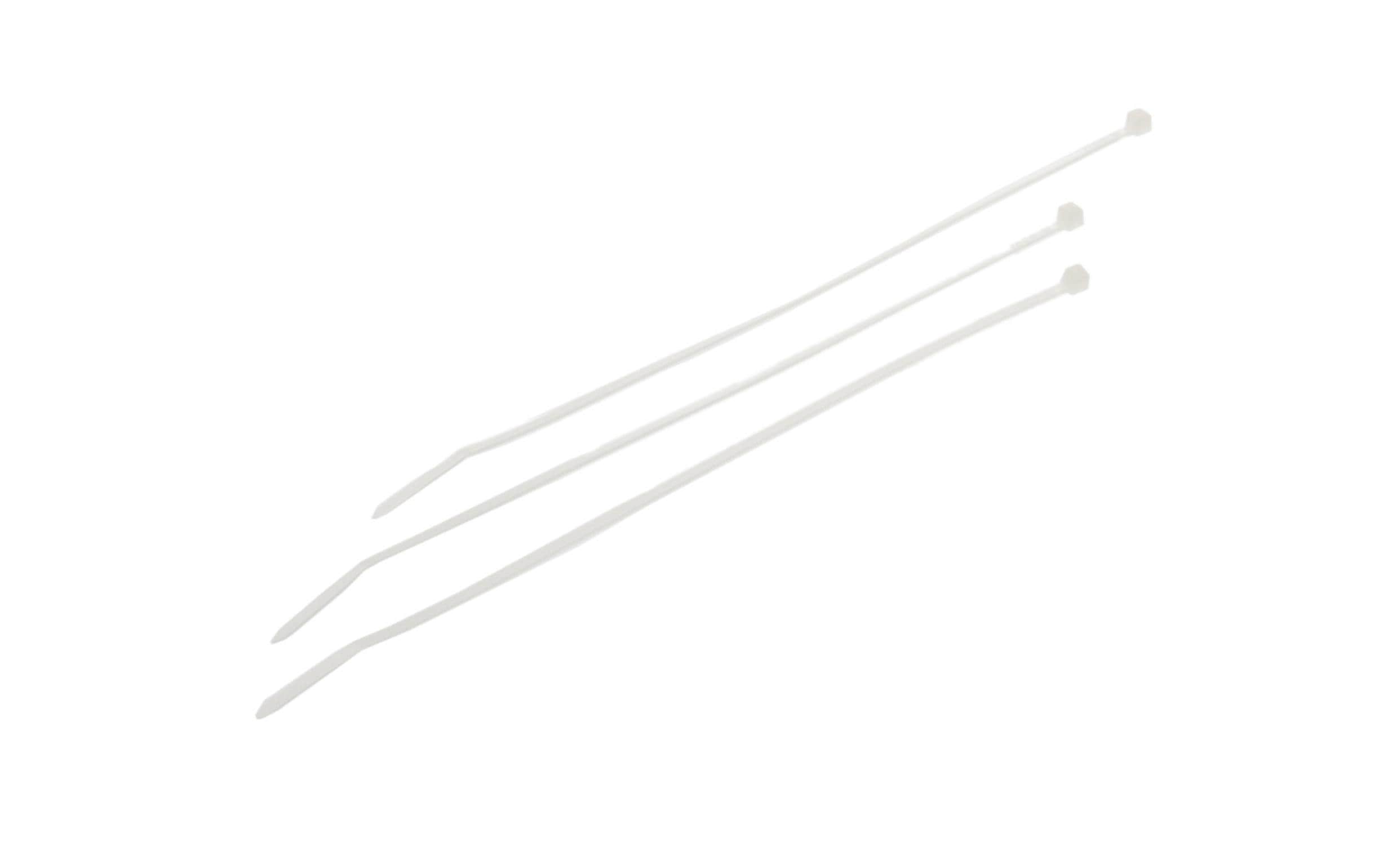 Kabelbinder 200 x 2.5mm, 100 Stück transparent