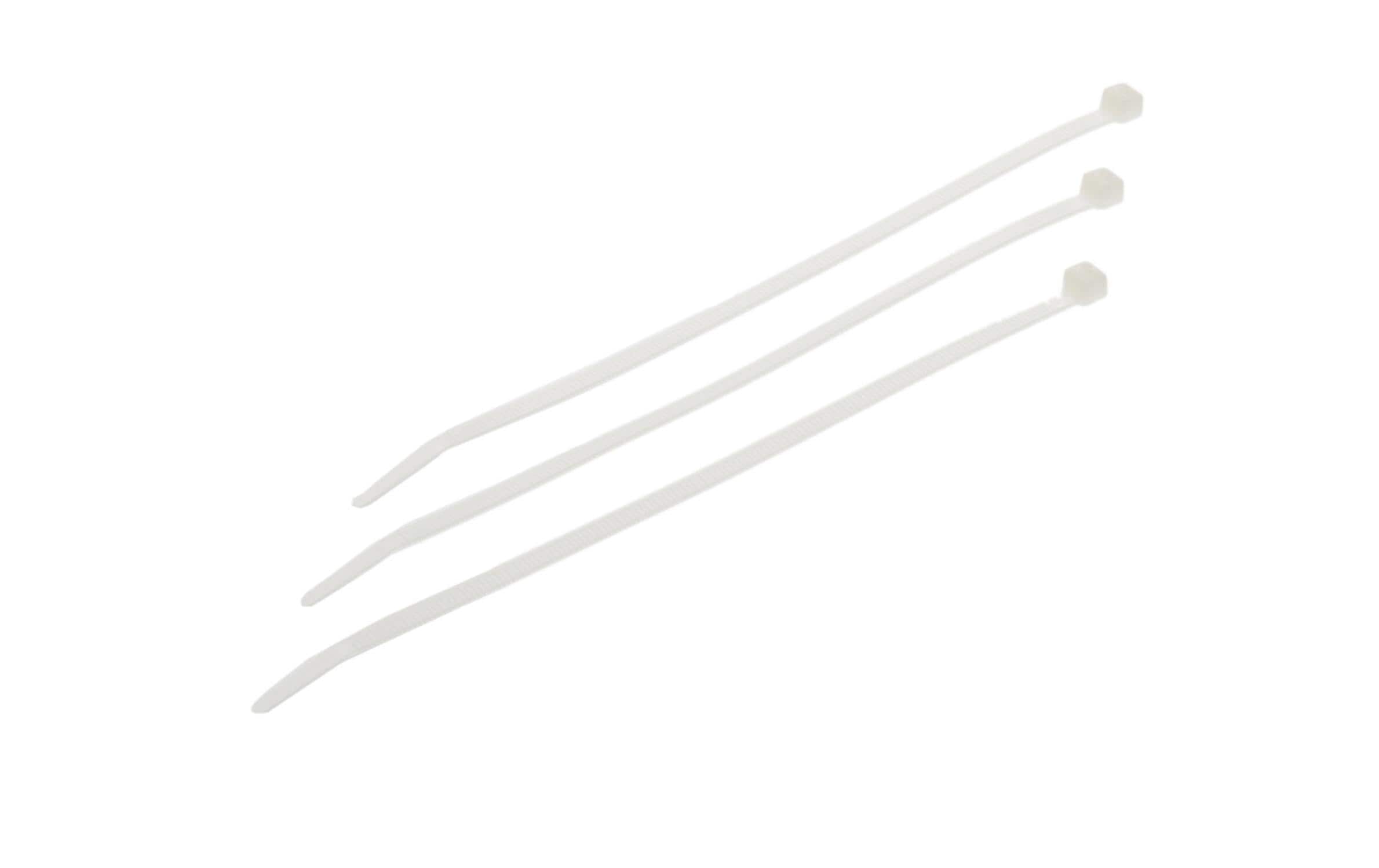 Kabelbinder 200 x 4.8mm, 100 Stück transparent