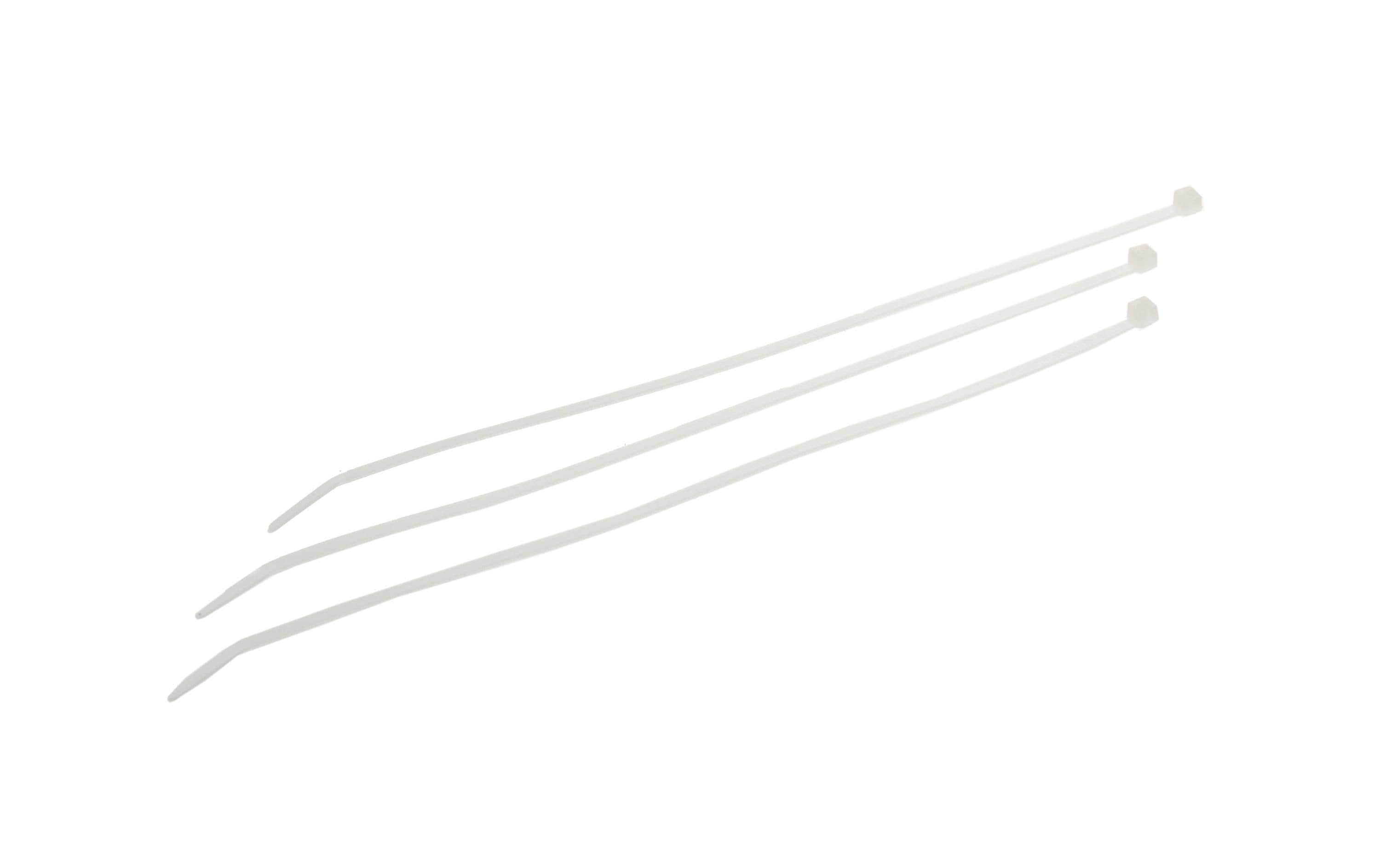 Kabelbinder 300 x 4.8mm, 100 Stück transparent