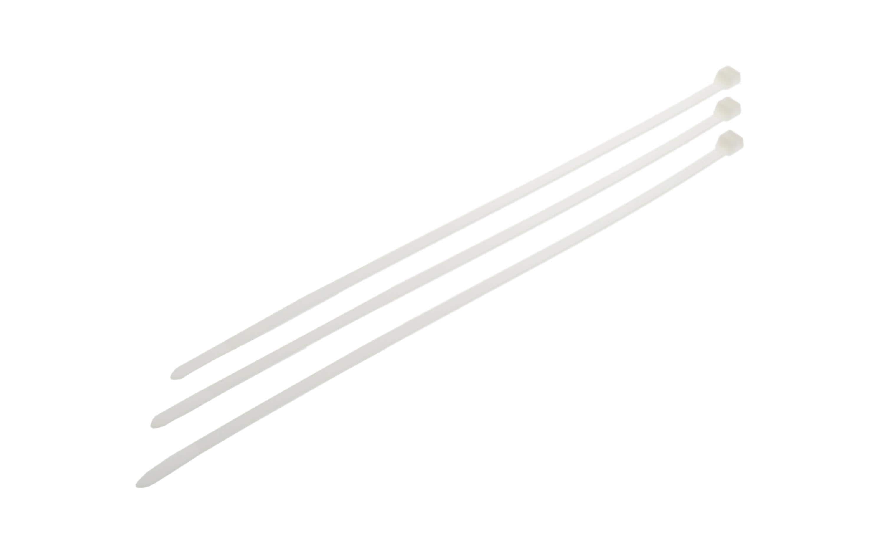 Kabelbinder 370 x 7.6mm, 100 Stück transparent
