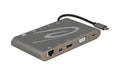 Delock Dockingstation USB3.1-C, dunkelgrau