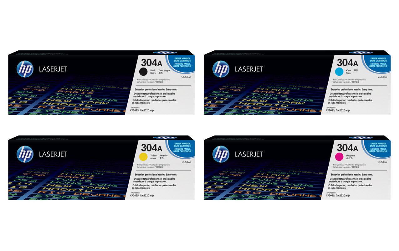 HP Rainbow Kit CC530A-CC533A Color LaserJet CP2025