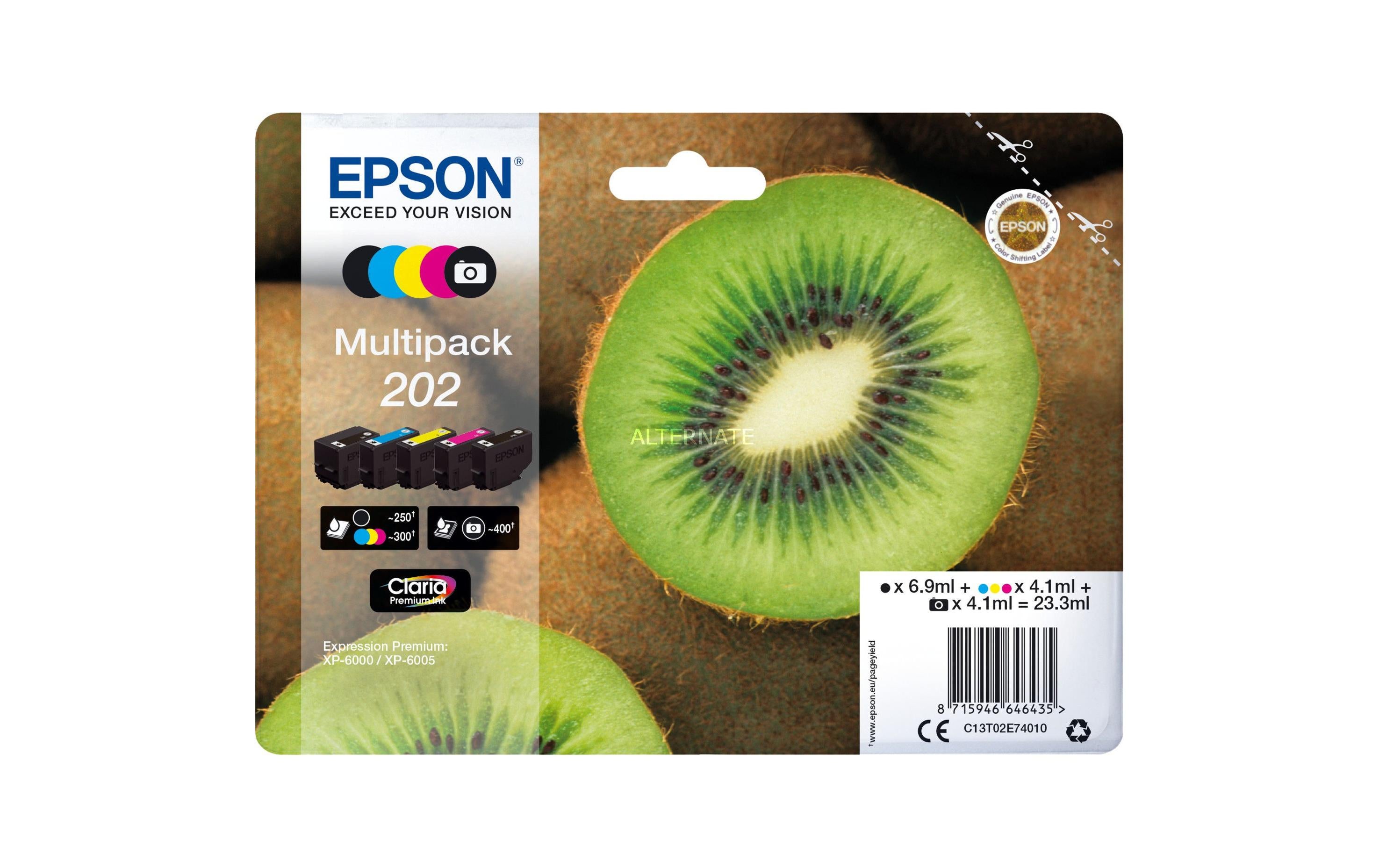 Tinte Epson C13T02E74010 Rainbowkit 23.3ml,