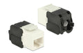 Delock Keystone Modul Cat.6A, UTP, weiss extern: RJ45 Buchse, Intern LSA Leiste