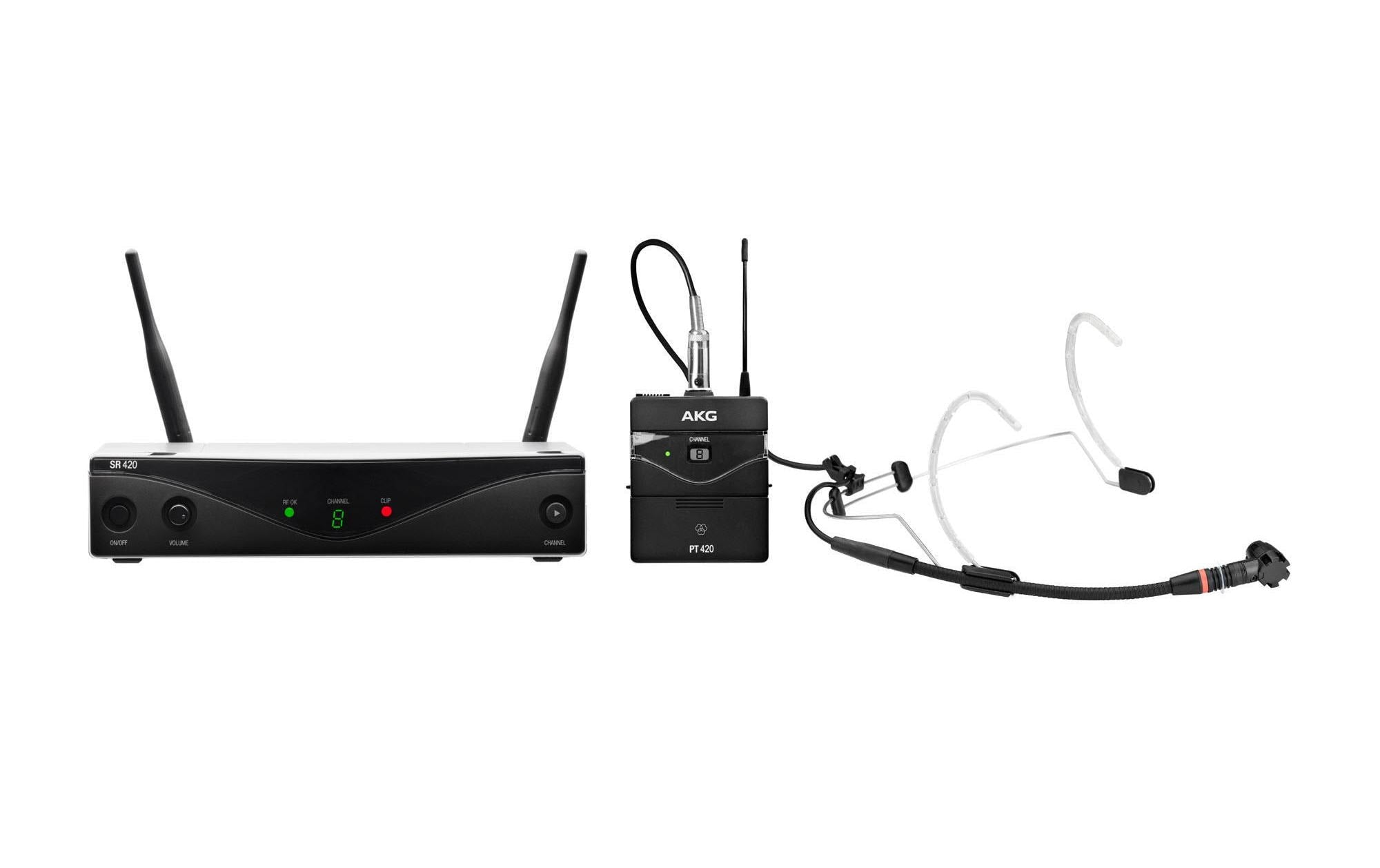 AKG WMS420 Headworn Set Funkmikrofon Set, 826-831 MHz