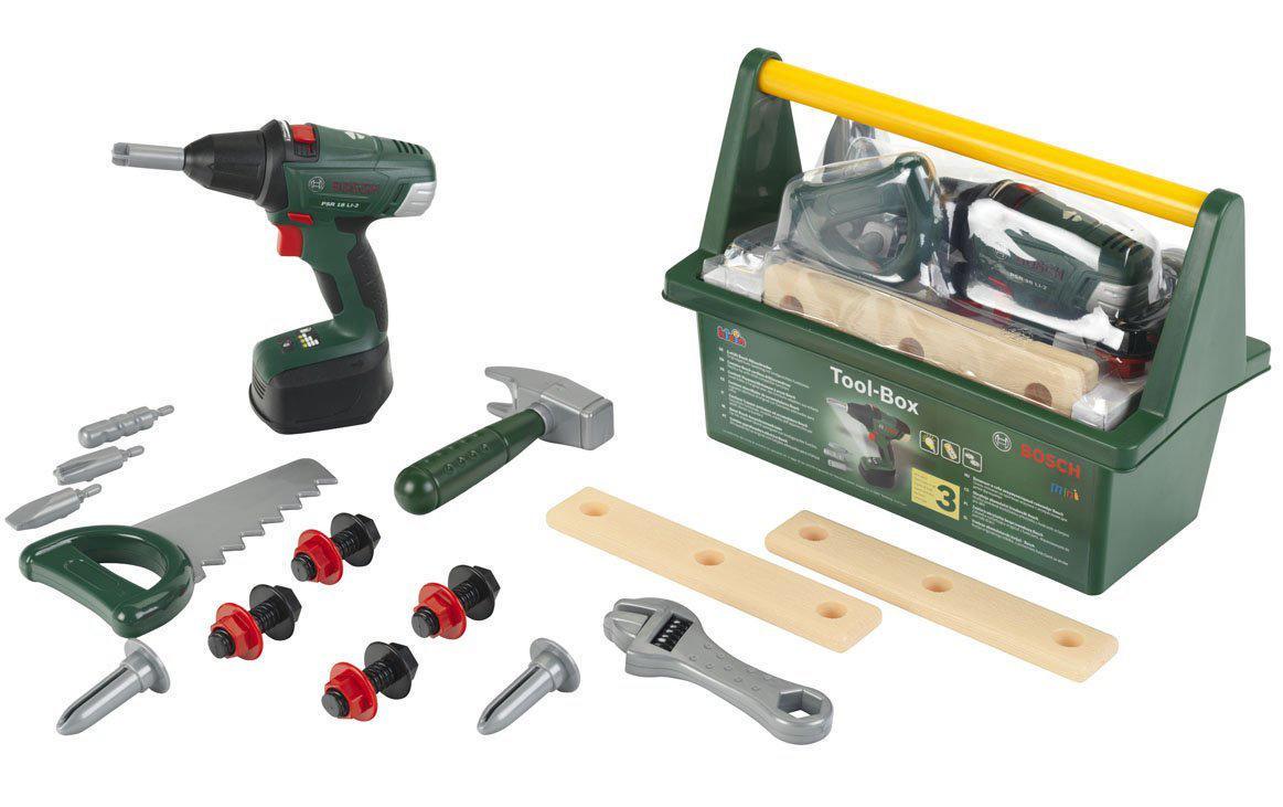 Klein-Toys BOSCH Toolbox + Akkuschrauber Alter: 3+