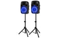 Vonyx VPS122A 2x 12" Lautsprecher, Stative, Mikrofon