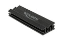 Delock M.2 Kühlkörper, 70x22x10mm schwarz, selbstklebend